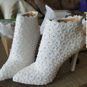 Lace Wedding Boots
